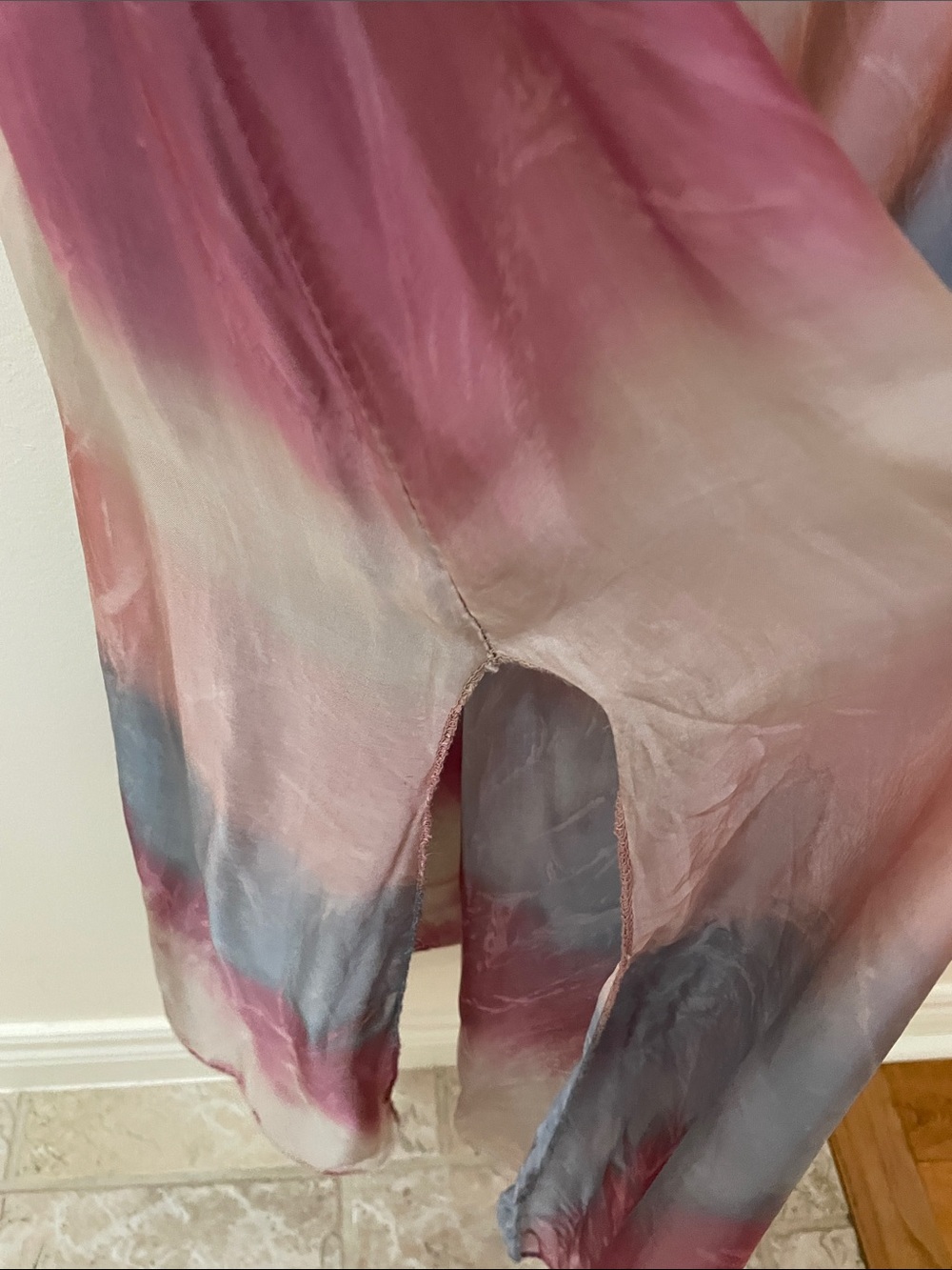 Made in Italy Layered Silk Dress - Picture 7 of 12